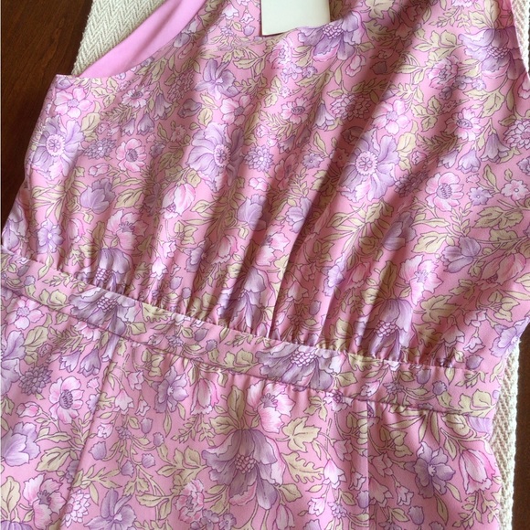 Likely pink floral print midi dress NWT - Picture 8 of 8
